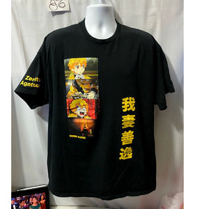 Demon Slayer Kimetsu No Yaiba Japanese Manga Men's Short Sleeve T-Shirt 2XL